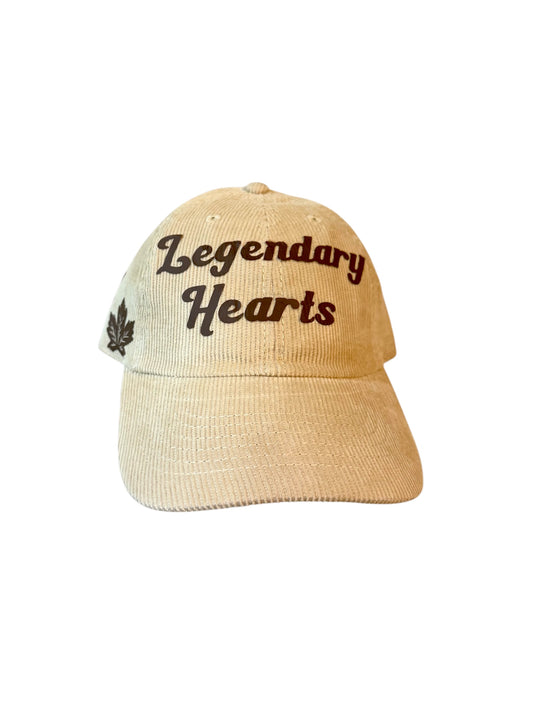 Tan Couduroy Baseball Cap